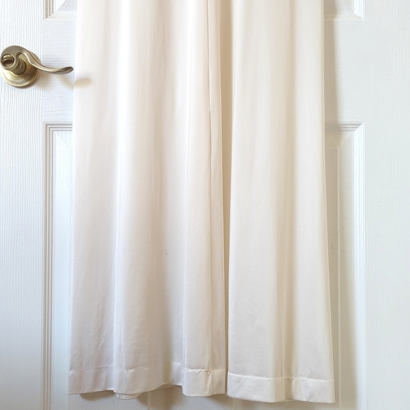 Vanity Fair 70's Vintage Silky V-neck Sleeveless Midi Slip Dress Ivory 32 Medium - Picture 12 of 13